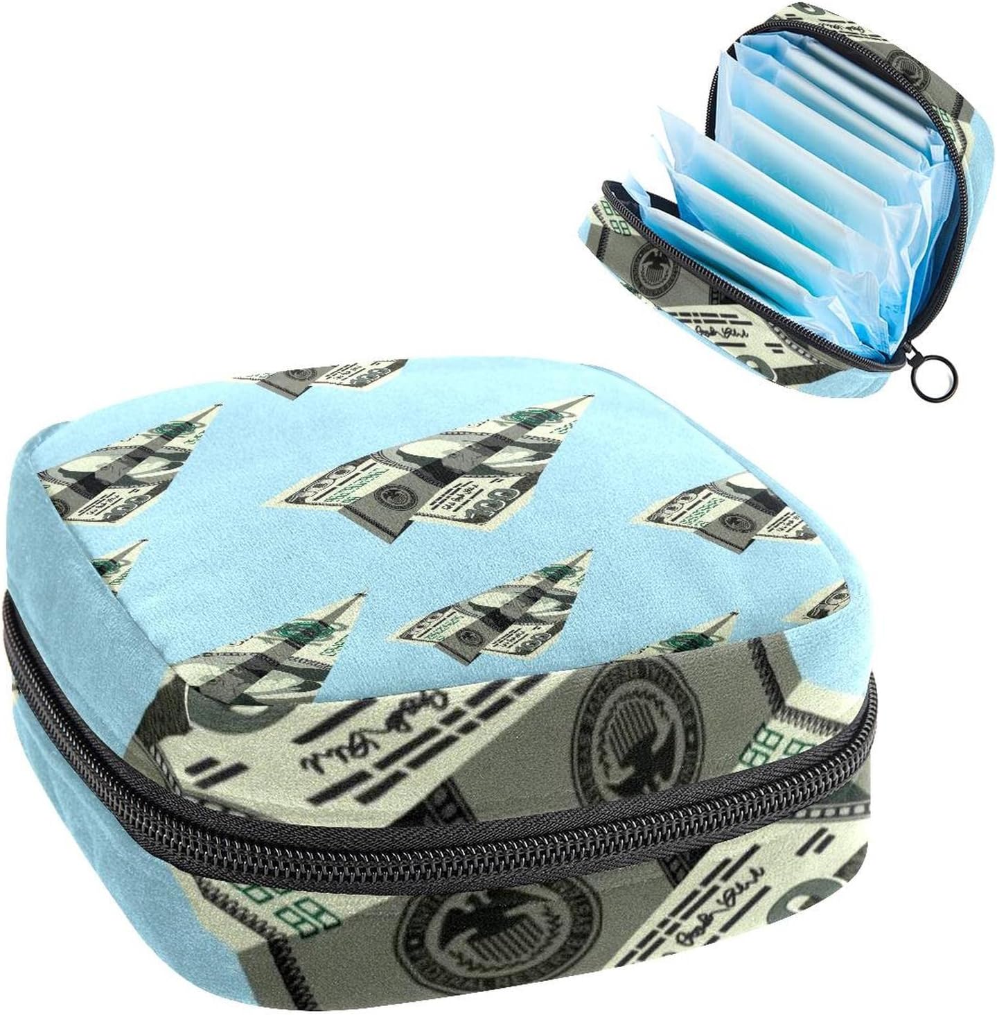 Storage Bag for Sanitary Napkin Pads, Menstrual Cup Pouch, Period Bag Organizer for