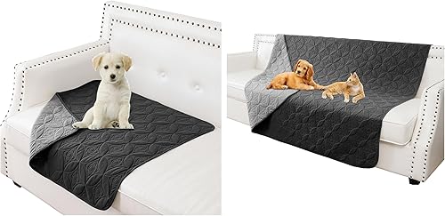 Manta impermeable para perro, fundas de sofá para mascotas pequeñas para sofá, silla y cama, protector de muebles de perros, lavable y reversible