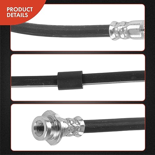 Miniatura 5 de A-Premium Manguera hidráulica de freno delantero del conductor compatible con Infinit G35 2003-2007 y Nissan 350Z 2003-2009, reemplazo # H620521,