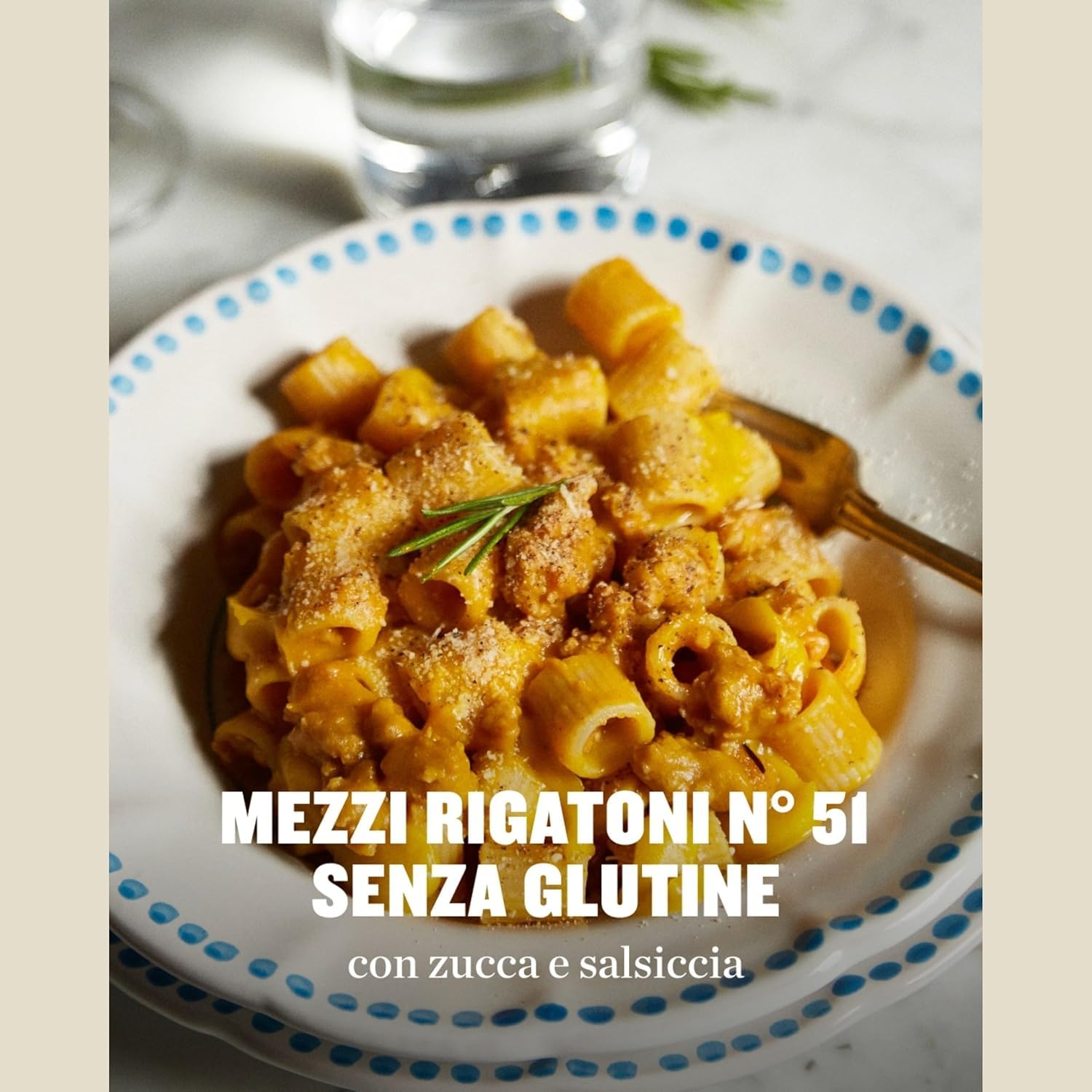 Italian Gourmet pasta Mezzi Rigatoni 24 x 400g glutenfreie Nudeln aus Mais | Senza glutine con riso integrale, bronzen gezogen, hält Saucen gut, für, Gesamtnettogewicht 9,6 kg + Kostenlos Polpa 400g