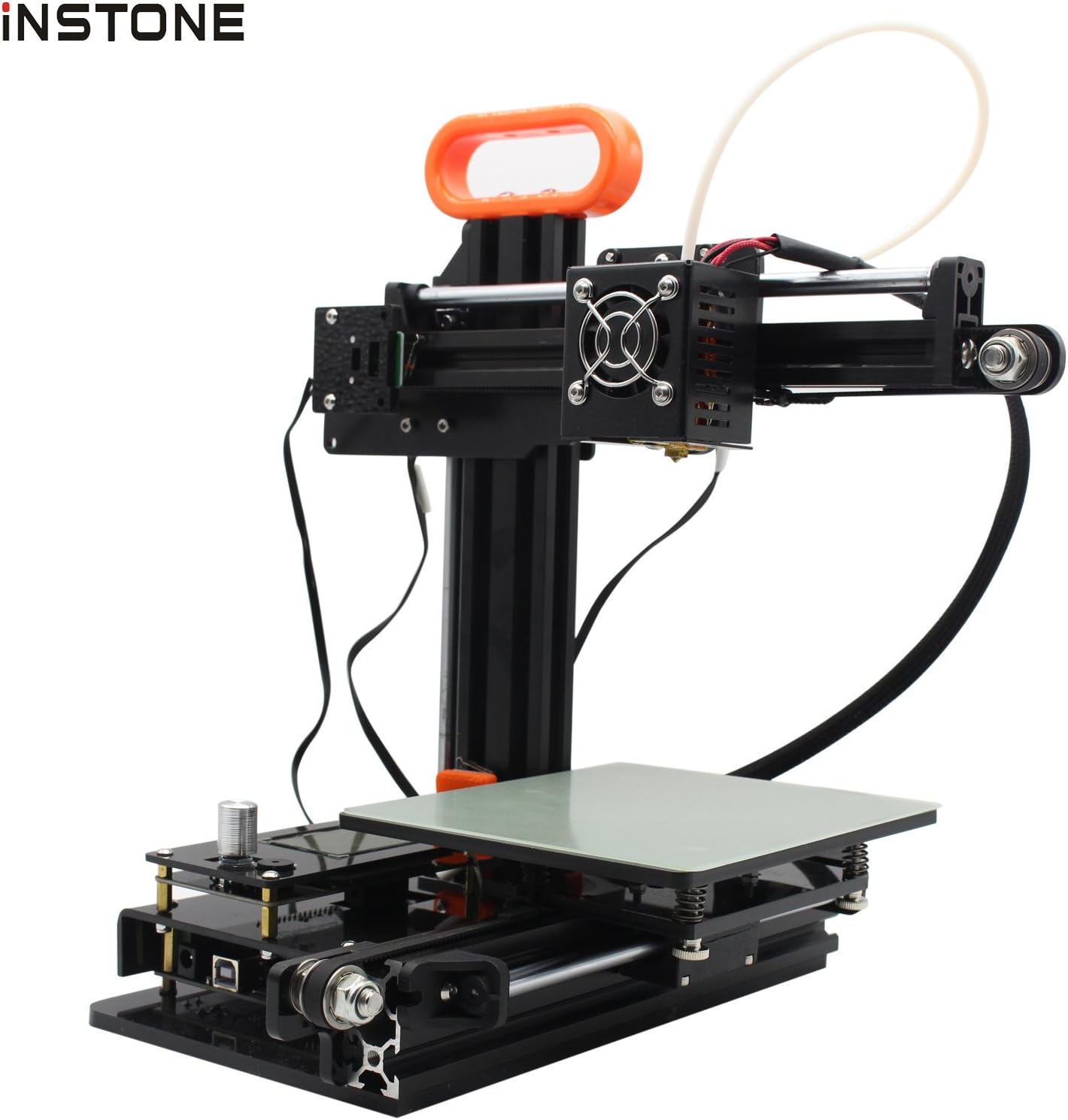 iNSTONE Desktop DIY 3D Printer with Instruction Video, High Accuracy DIY Self-Assembly FDM 3D Printer with Printing Size 5.12" x 5.91" x 3.94"