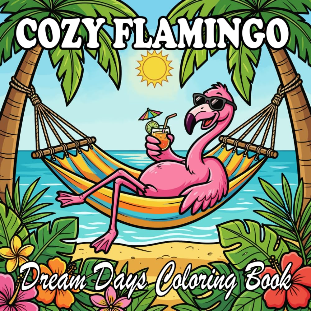 flamingo coloring book: Cute & Cozy Flamingos for Kids and Adults