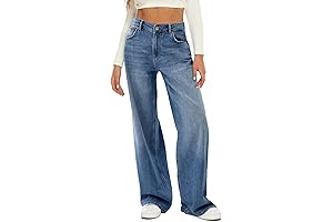 Women's High Waist Baggy Y2K Sweatpant Jeans
