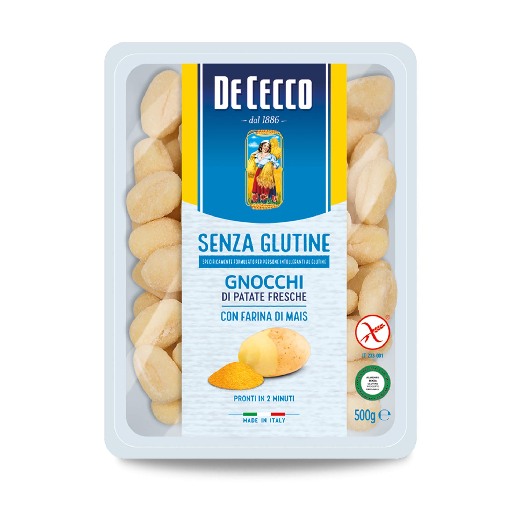 20x De Cecco Gnocchi 500g senza Glutine Glutenfrei pasta nudeln in 2 Minuten fertig