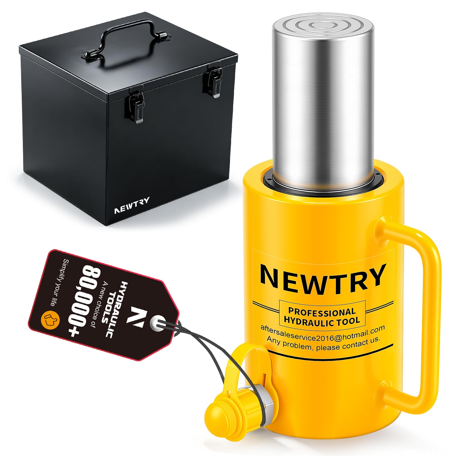 NEWTRY 10T Long Hydraulic Ram Jack, 4" Stroke Porta Power Auto Retract — Amazon image 11