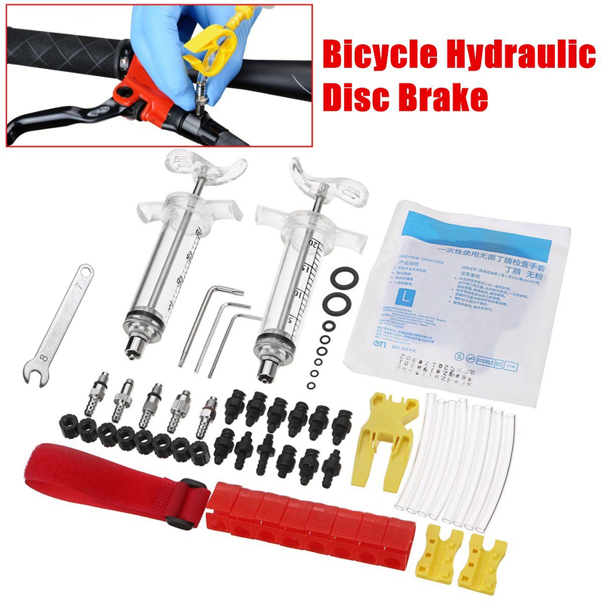 CYCEARTH Kit de purga de bicicleta para frenos hidráulicos TEKTRO TRP CYCEARTH Kit de purga de bicicleta para frenos hidráulicos TEKTRO TRP