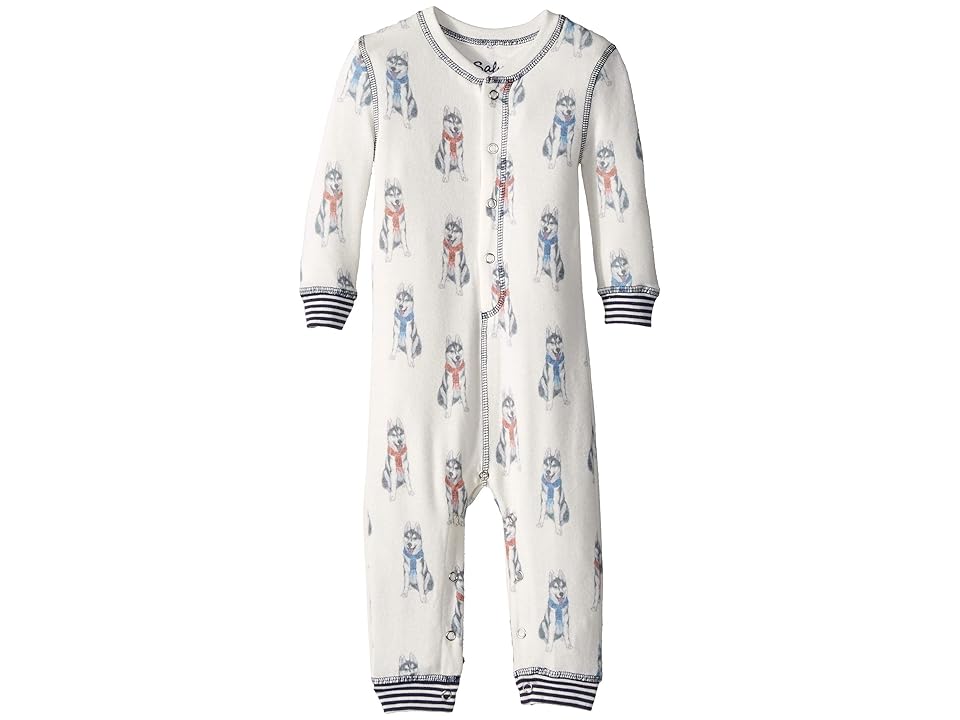 

P.J. Salvage Kids Huskies Romper (Infant) (Natural) Kid's Jumpsuit & Rompers One Piece