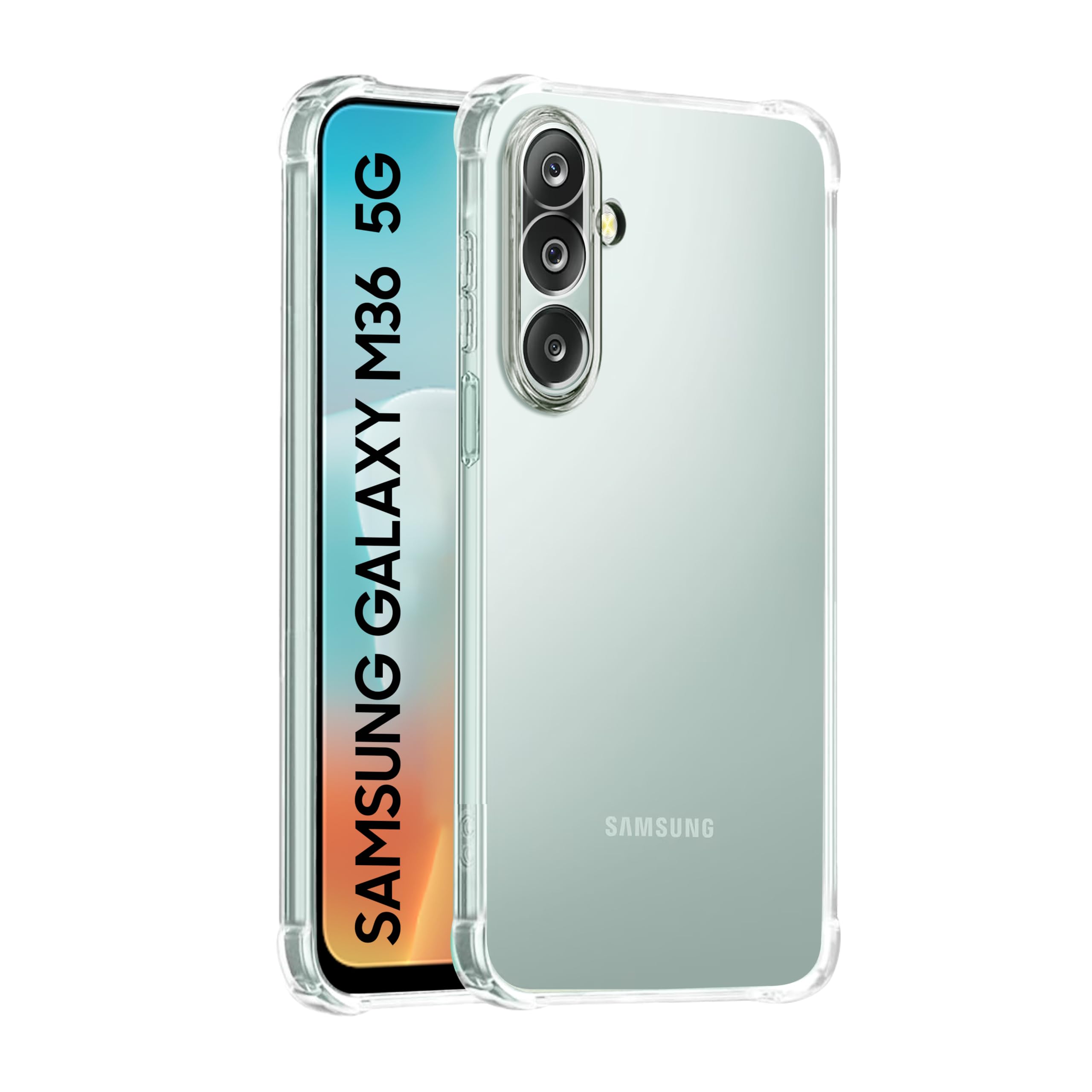 CEDO Samsung Galaxy M36 / F36 (5G) Bumper Case | Soft Jel Flexible Thin Full Protection Shock Proof Clear TPU Back Case Cover for Samsung Galaxy M36 / F36 (5G) (Transparent)-image-42