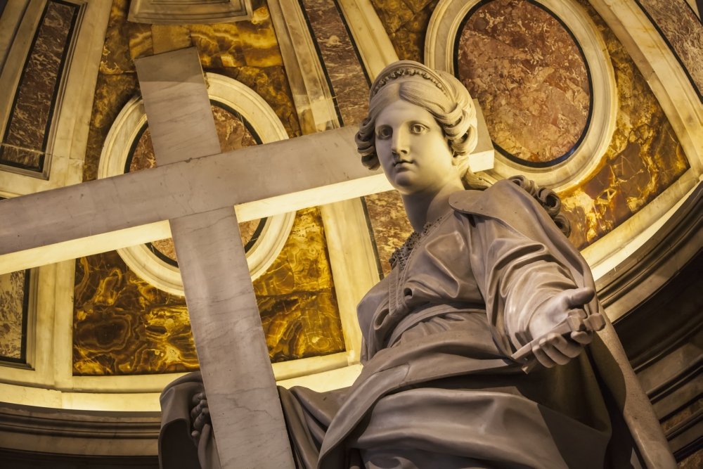 Amazon.com: Posterazzi Statue of Saint Helena with a cross St