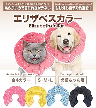 Amazon | エリザベスカラー 猫 犬 ソフト ［愛玩動物飼養管理士が監修