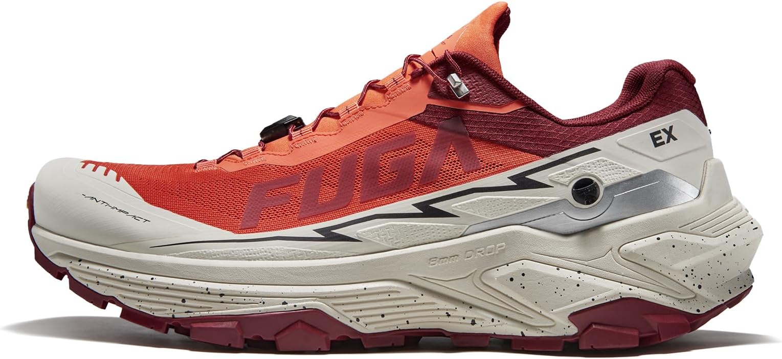 Men's FUGA EX 3 Trail Running Shoes Lightweight Slip Resistant Breathable Jogging Hiking Sneakers