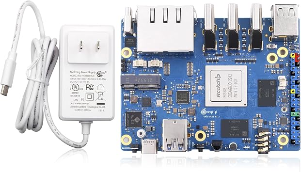 Orange Pi 5 Plus 4GB/8GB/16GB LPDDR4/4x Rockchip RK3588 8-Core 64-Bit Single Board Computer with eMMC Socket, Development Board Run Orange Pi/Linux/Ubuntu/Debian/Android OS GB, 8