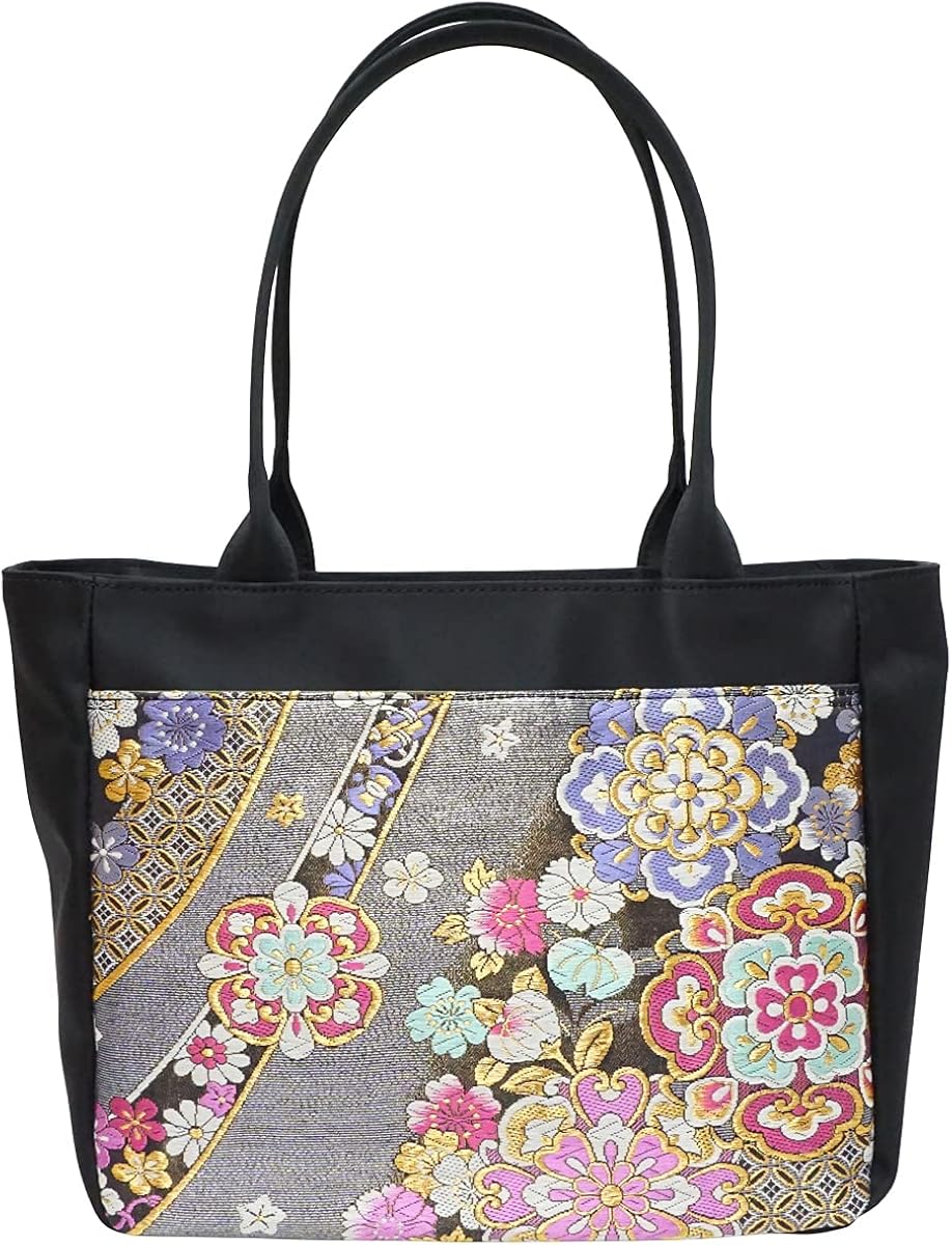 希少 黒入荷 着物タウン 和装トートバッグ Bag トート 着物バッグ レディース フリーサイズ ブルー 正絹 花しおり バッグ 希少 黒入荷 着物タウン 和装トートバッグ Bag トート 着物バッグ レディース フリーサイズ ブルー 正絹 花しおり バッグ