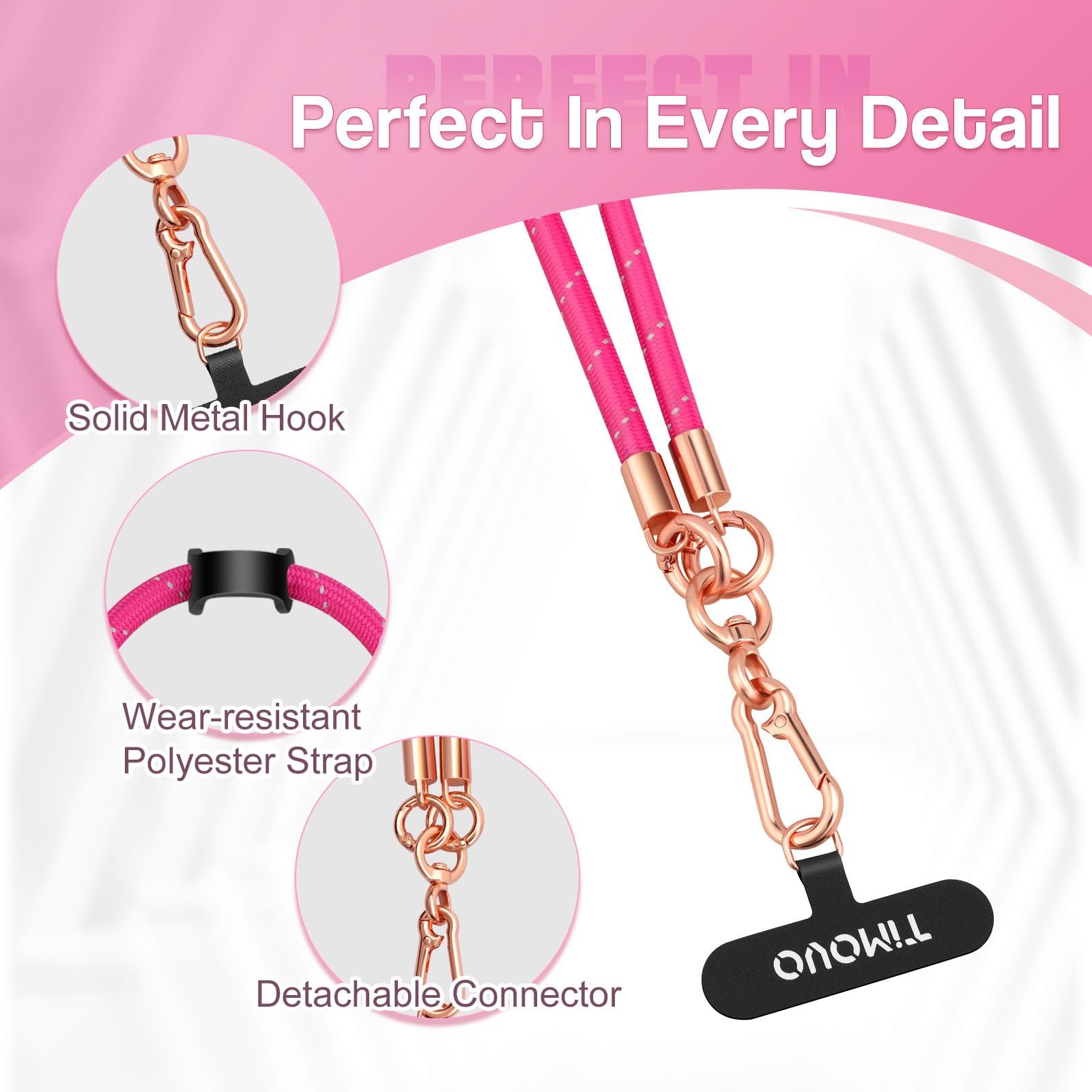 MoK 10 Pezzi Laccetto Per Cellulare Regolabile, Cinturino Da Polso