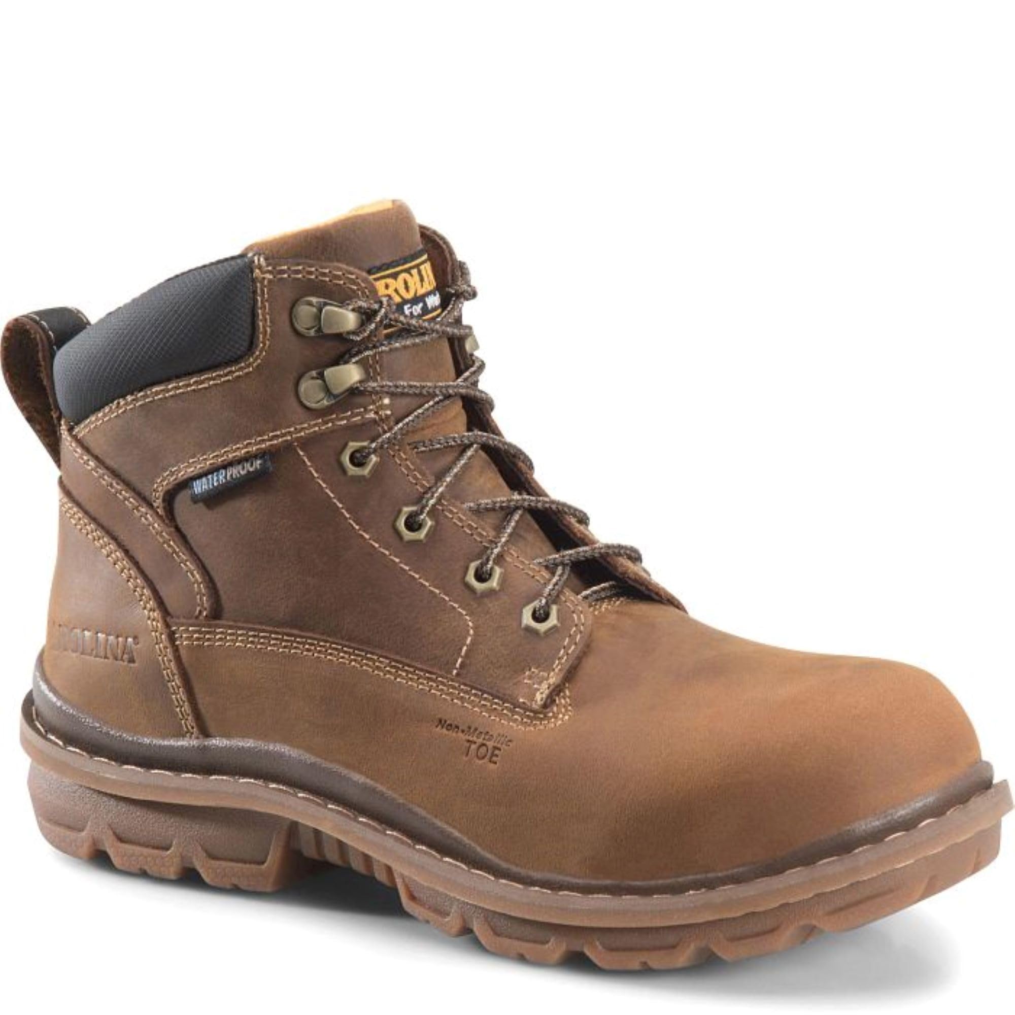Carolina Dormite 6" Composite Toe Waterproof Work Boots for Men - EVA Footbed, PU Midsole, and Oil- & Slip-Resistant Rubber Outsole, EH-Rated