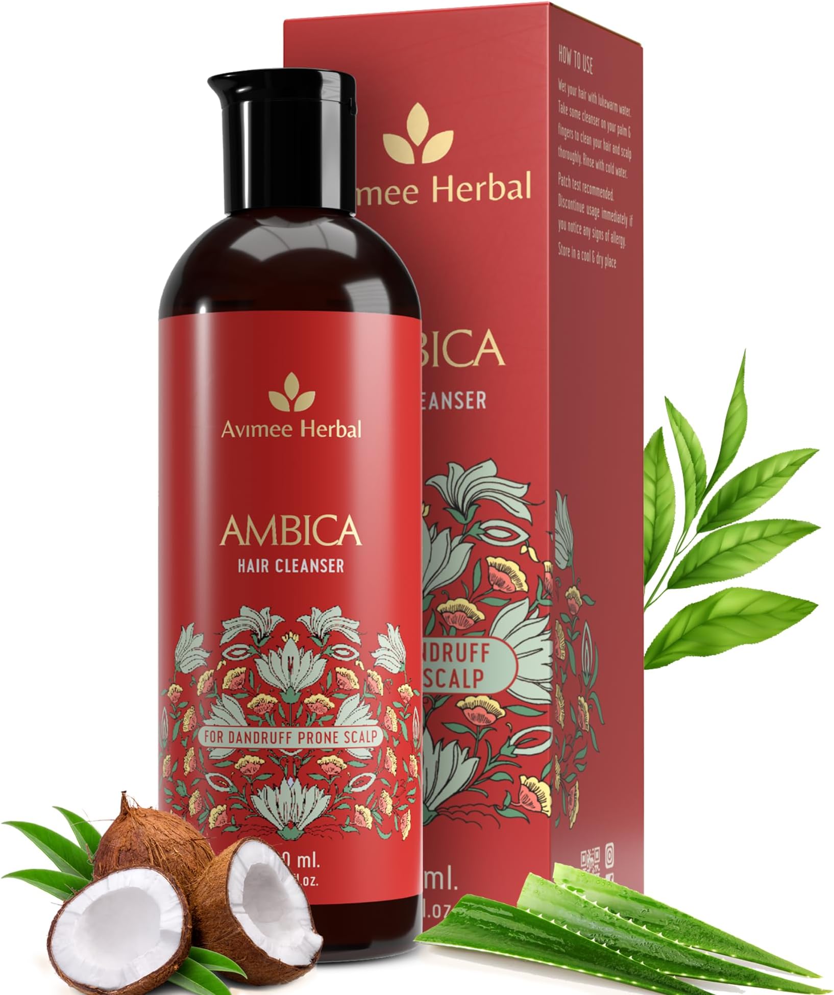 - Avimee Herbal Shakuntala Dandruff Cleanser | Fights Dandruff & Moisturises Scalp Naturally | With Aloe Vera, Apple Cider Vinegar, Tea Tree Oil & Neem Oil | 200 ml