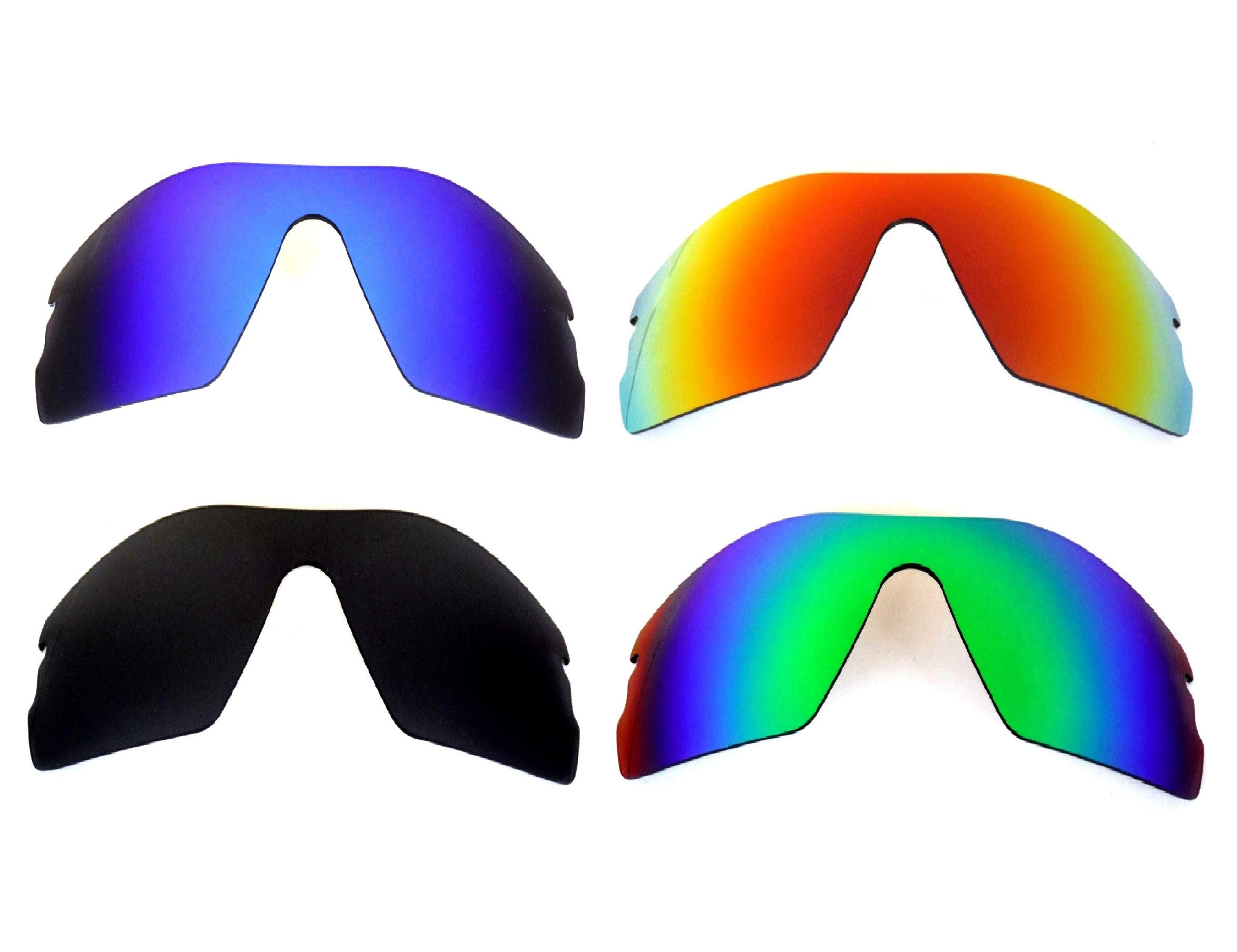 Galaxy Replacement Lenses For Oakley Radar Path Sunglasses Black&Blue&Green&Red (Black&Blue&Green&Red)