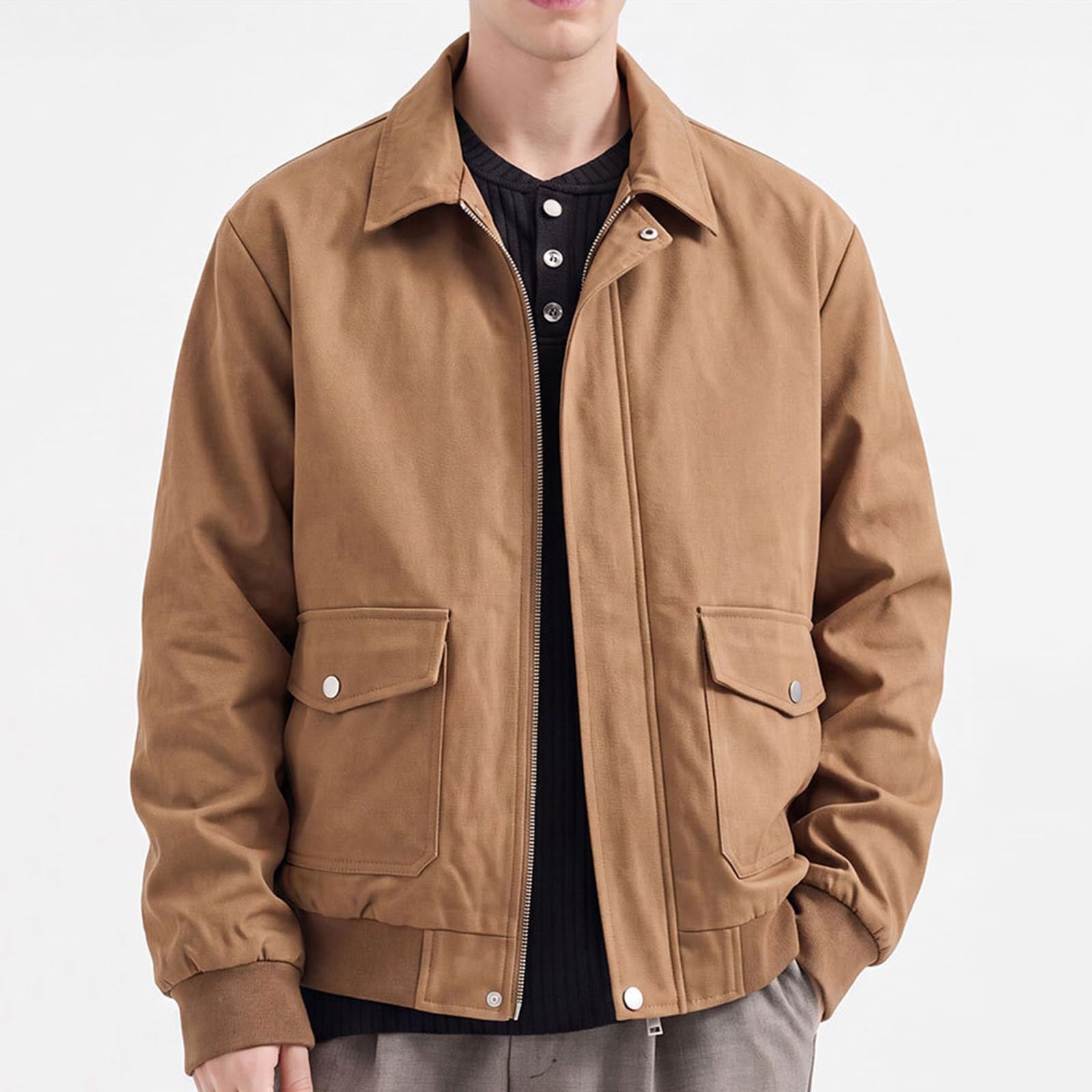 Bomberjacke Herren übergangsjacke Blouson Jacke Cargo Herrenjacke Strickjacke Baseballjacke Freizeitjacke Herbstjacke