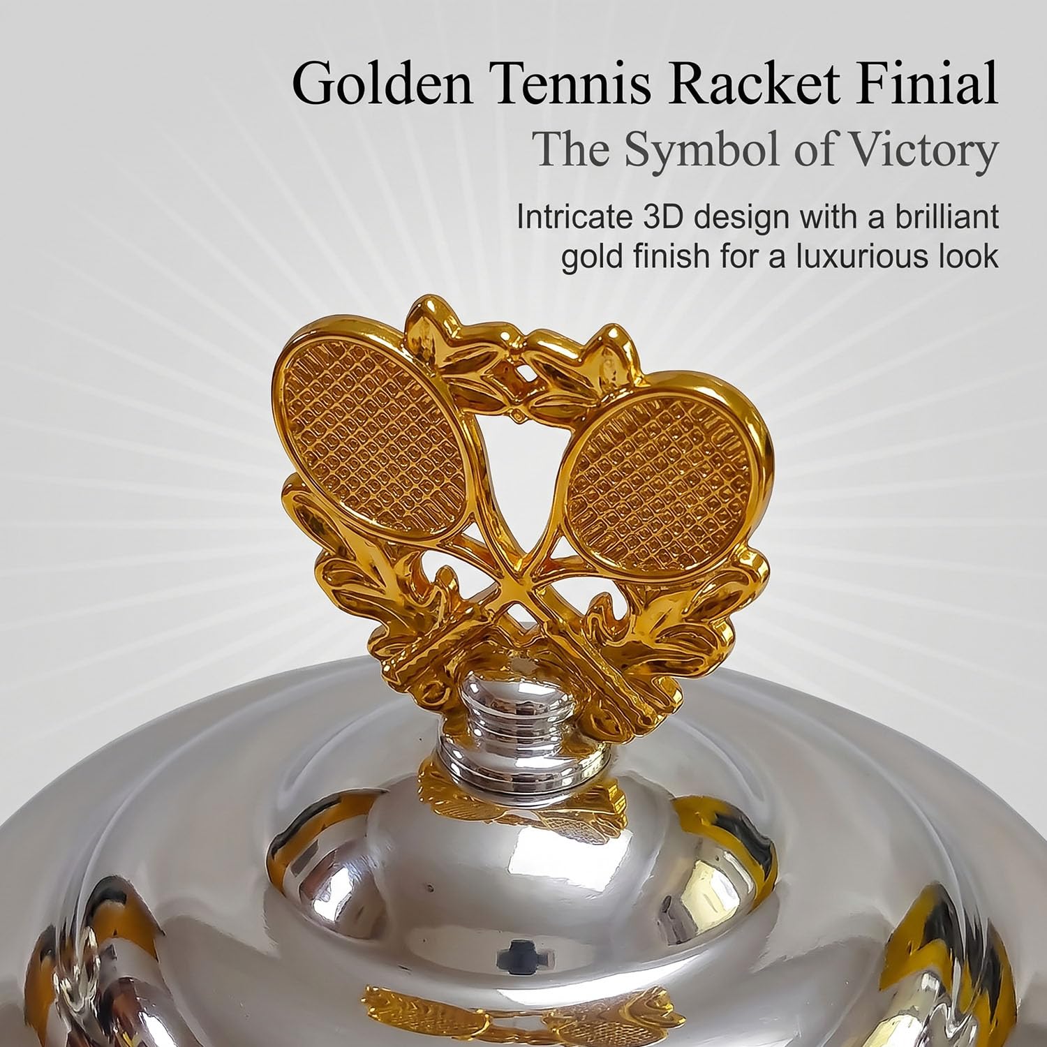 Réplica Trofeo Tenis Mujer, Copa Campeona Estilo Grand Slam, Regalo Coleccionable Deportivo para Fans de Tenis, Decoración Club Oficina