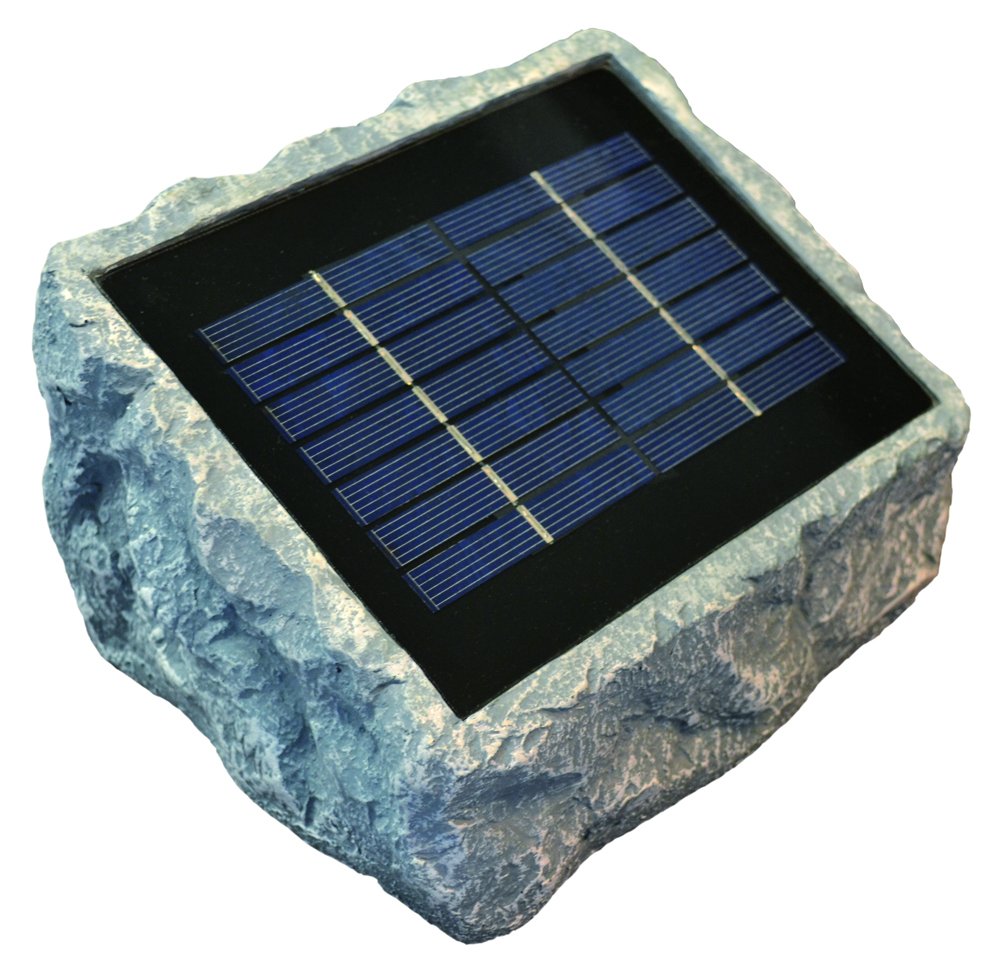 profi-pumpe.de SOLAR TEICHPUMPE GARTENBRUNNEN und LED LICHT - WASSERSPIEL ZIERBRUNNEN VOGELBAD SOLARBRUNNEN für Garten TEICH- sehr DEKORATIVES STEINDESIGN, RÜGEN 200-1 SOLAR-TEICH-Set