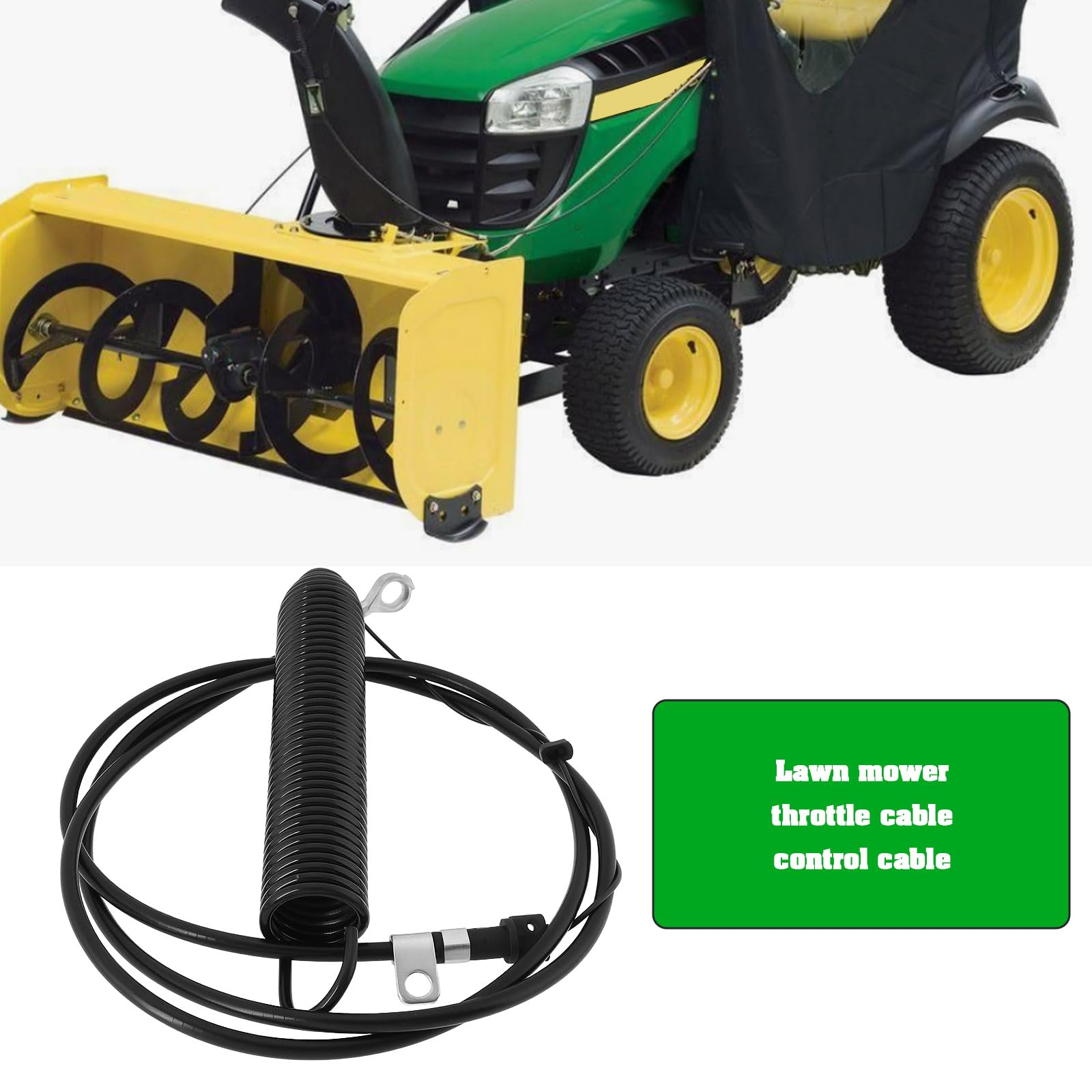 1x Câble de Commande de Prise de Force pour Tracteur à Gazon GY22387 Pièce de Rechange Câble D'embrayage D'engagement de Pont GY21287 Compatible avec John Deere D100 D105 D110 D120 S/N