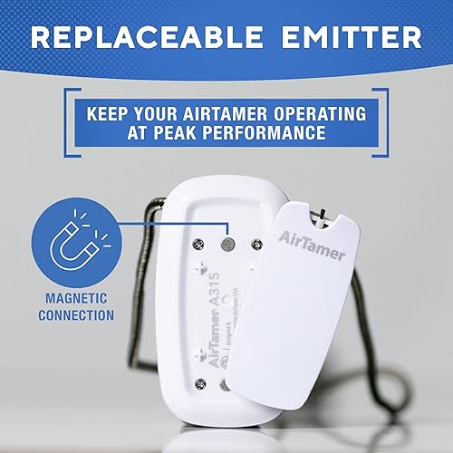 Miniatura 3 de AirTamer Advanced - Cubiertas de emisor de iones negativos de repuesto para purificador de aire personal, hechas para AirTamer modelo A315 (blanco,
