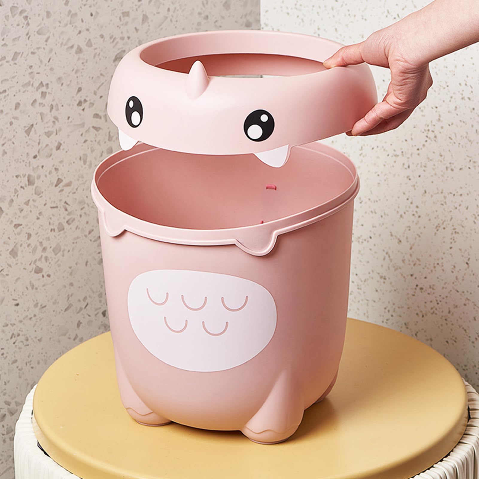 Générique Pattumiera per bambini, per bagno, cestino del fumetto, per la cameretta dei bambini, design aperto per ufficio, cucina, soggiorno, sotto tavolo, sala giochi