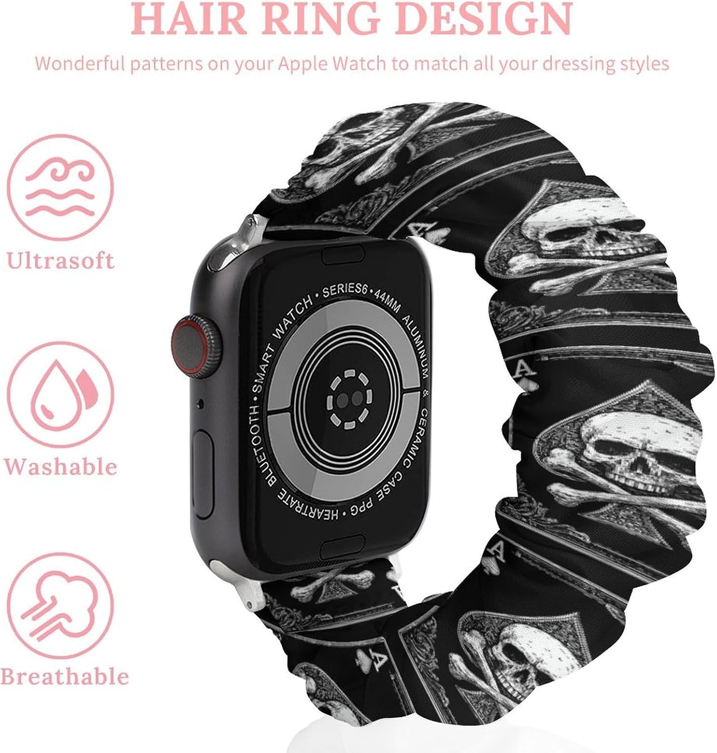 Aceof Spadeses Skull Watch Band Scrunchie image 3