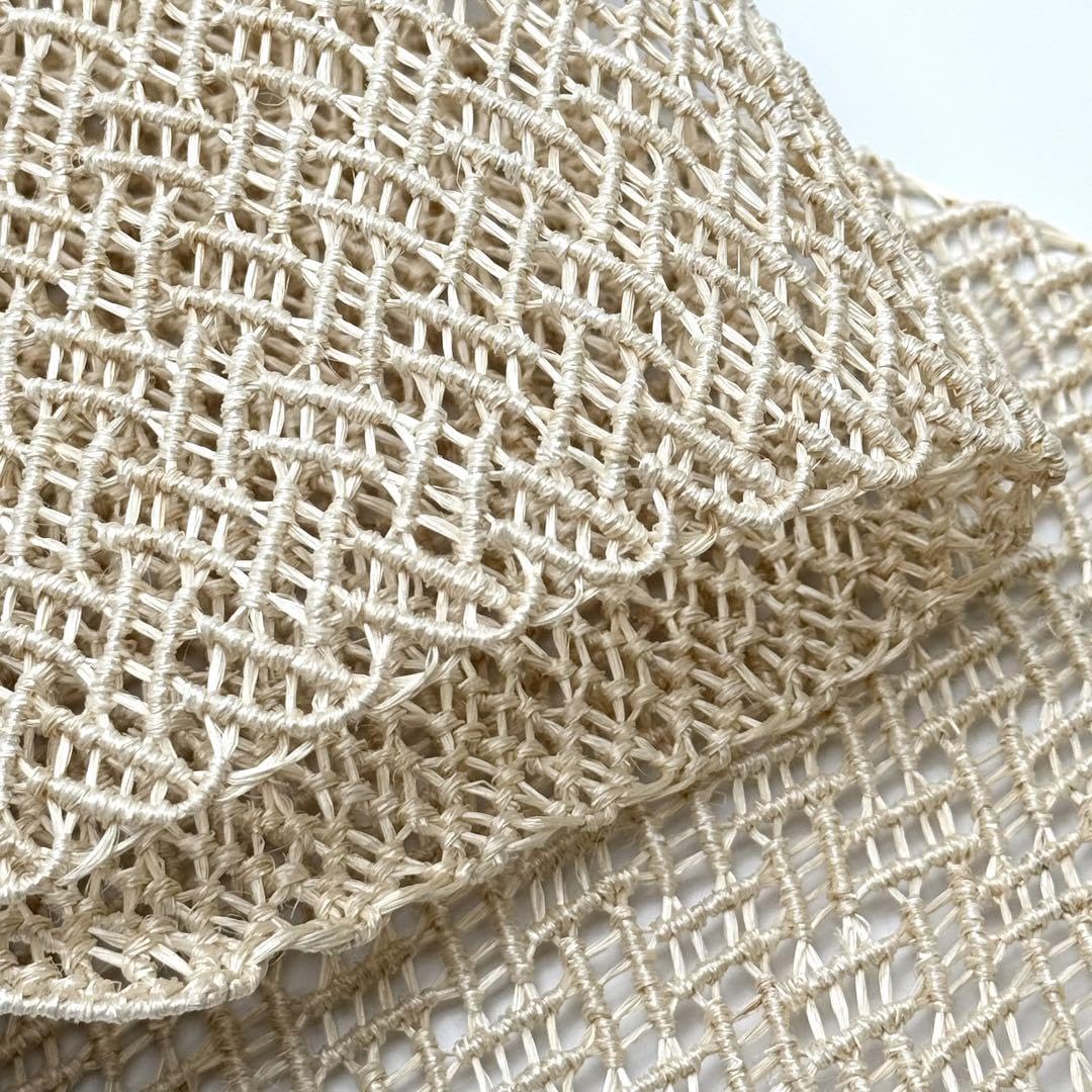美品 開き名古屋帯 オフホワイト アゲハ蝶 藍染め 長さ3m53cm 綿 八寸名古屋帯アップリケ 張子の虎 金魚、鳩 オフホワイト地 | 最