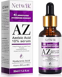 Marianp Sérum de ácido hialurônico para rosto - Soro de ácido azelaico 10% para tratamento facial e de cuidados com a pele com vitamina B3 e B5 para acne, pigmentação de espinhas, cravos, rosácea