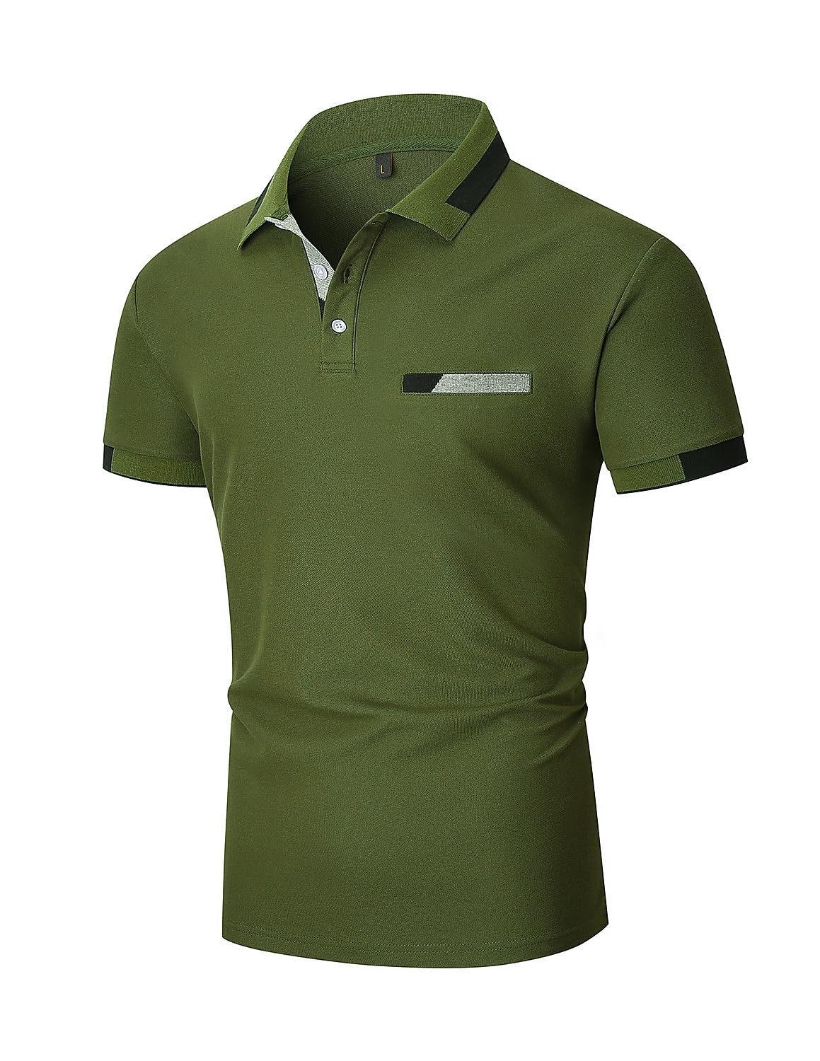 VHUQGVU Polo Uomo Manica Corta Slim-Fit Polo Golf da Uomo con Colletto Poloshirt Casual a Manica Corta T Shirts