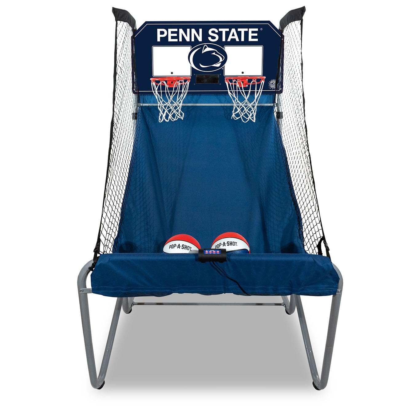 Pop-A-Shot - Home Dual Shot with Penn State Nittany Lions NCAA Graphics l Sensor Scoring l 16 Game Modes l 7 Balls l Foldable Storage l for All NCAA Fans
