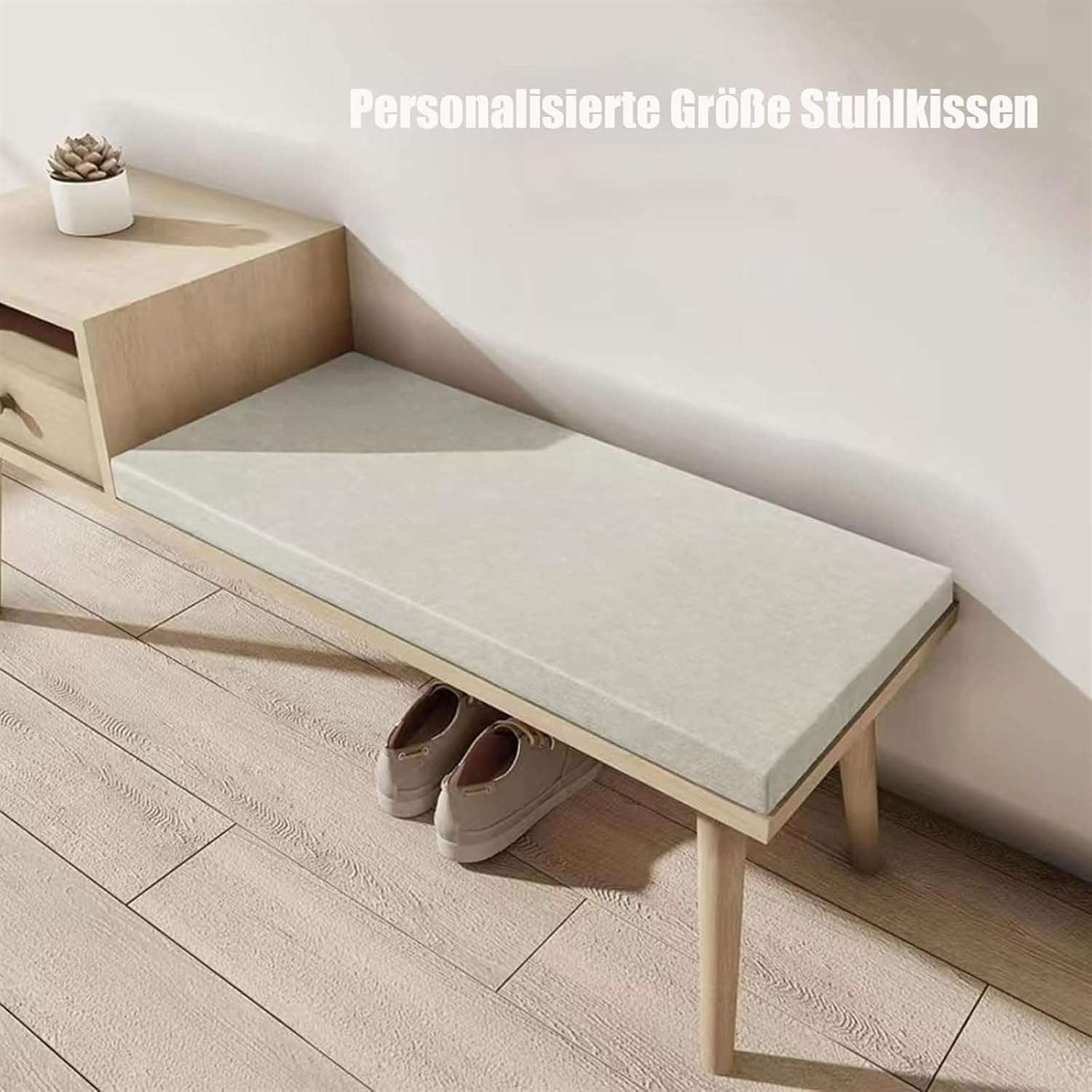 2 inch Thick Bench Cushion Bay Window Seat Pads, Soft Garden Bench Cushion, Outdoor Washable Sofa Cushion, Non-Slip Seat Mat for Patio Swing Tatami Bench Cushions(Black T-5cm,70x45 cm 28x18 in)