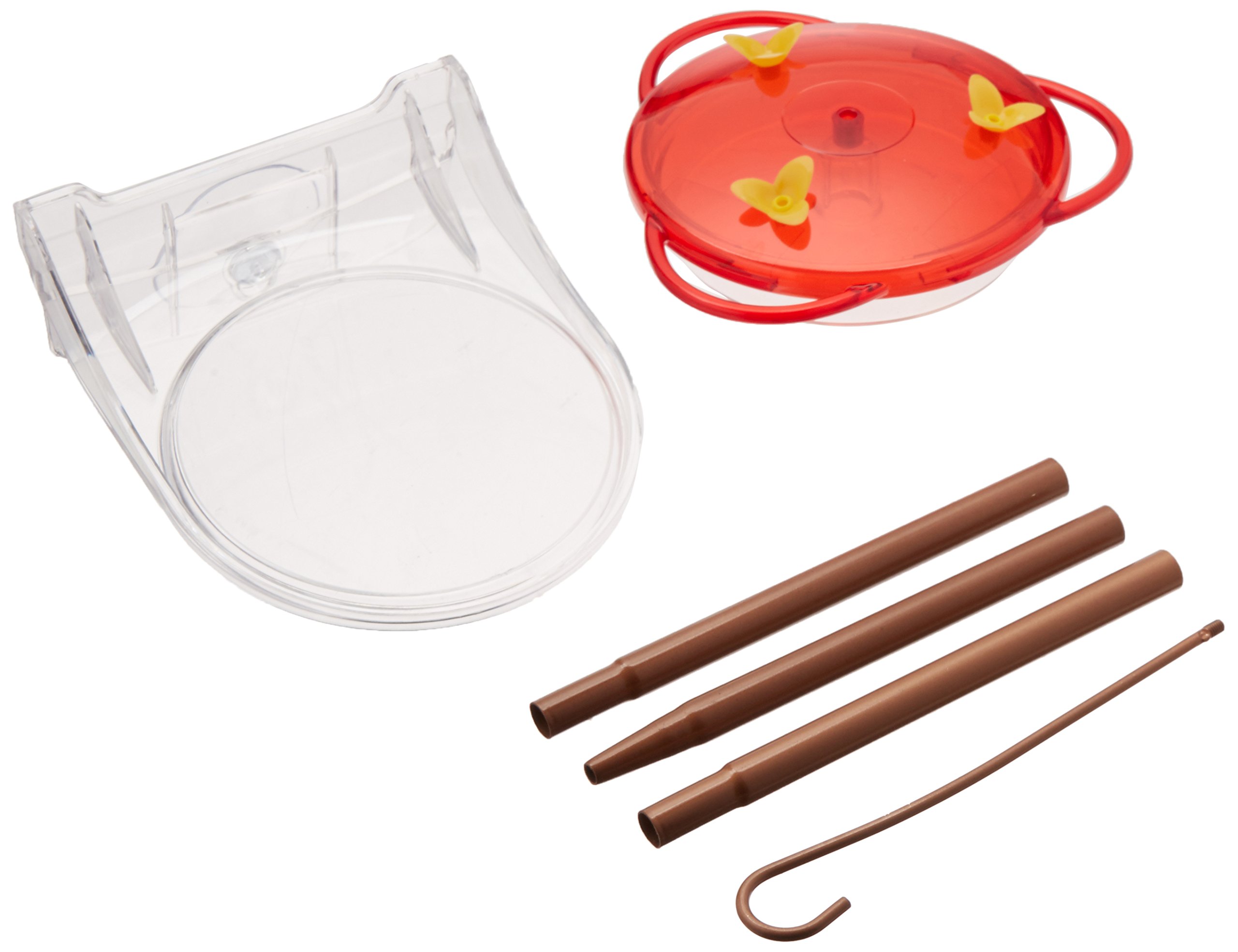 More Birds 30 Classic Brands 3-in-1 Humming Bird Feeder, 6 fl oz, Red