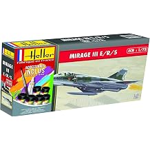 heller 56323 AMD Mirage IIIE/R/5 BA Model Kit, Grey