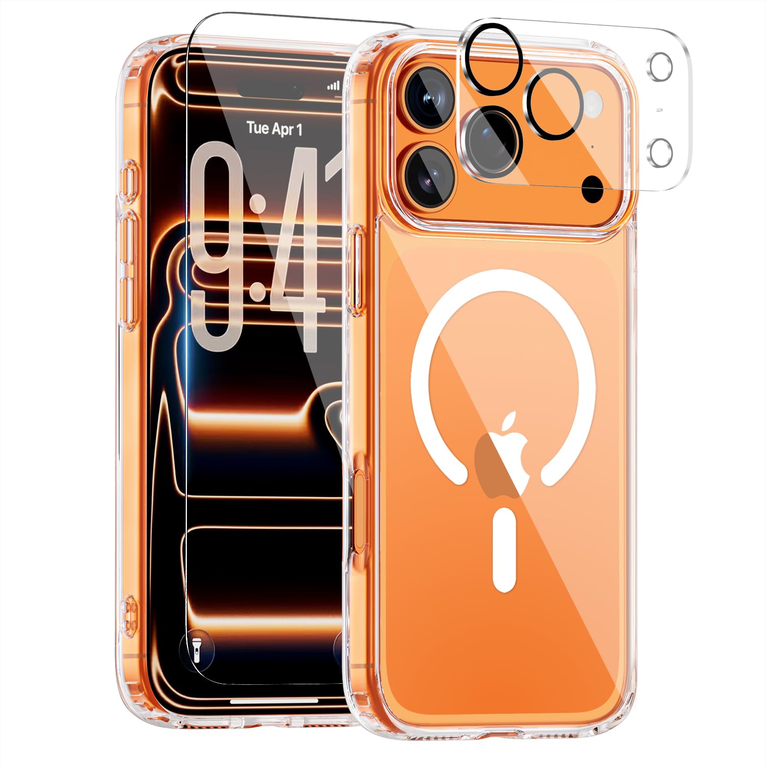 for iPhone 17 Pro Max Case Compatible with MagSafe Magnetic Slim Cover Anti-Yellowing Shockproof Full Camera Protection Includes