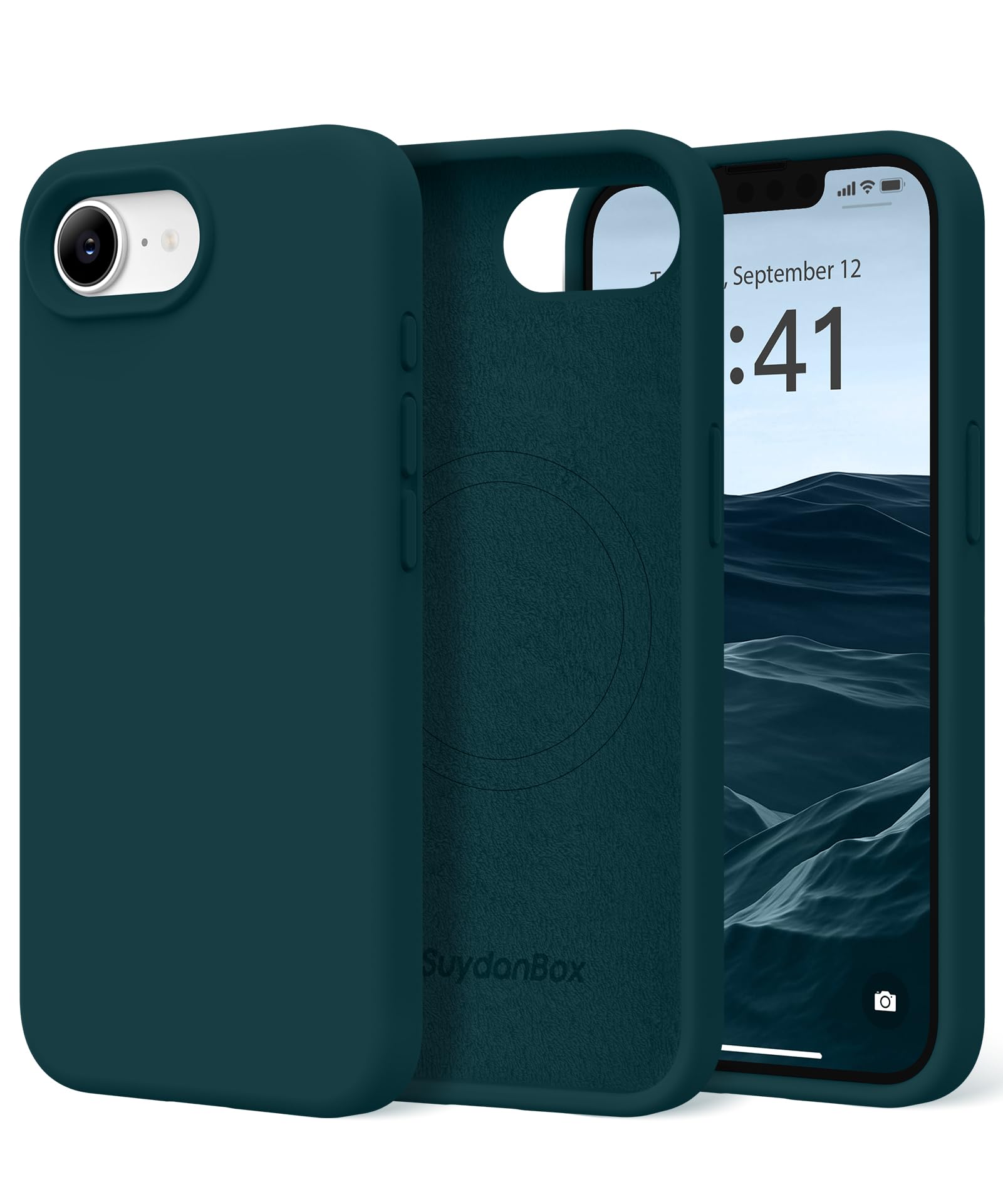 Magnetic for iPhone 17e/iPhone 16e Case Silicone Deep Blue