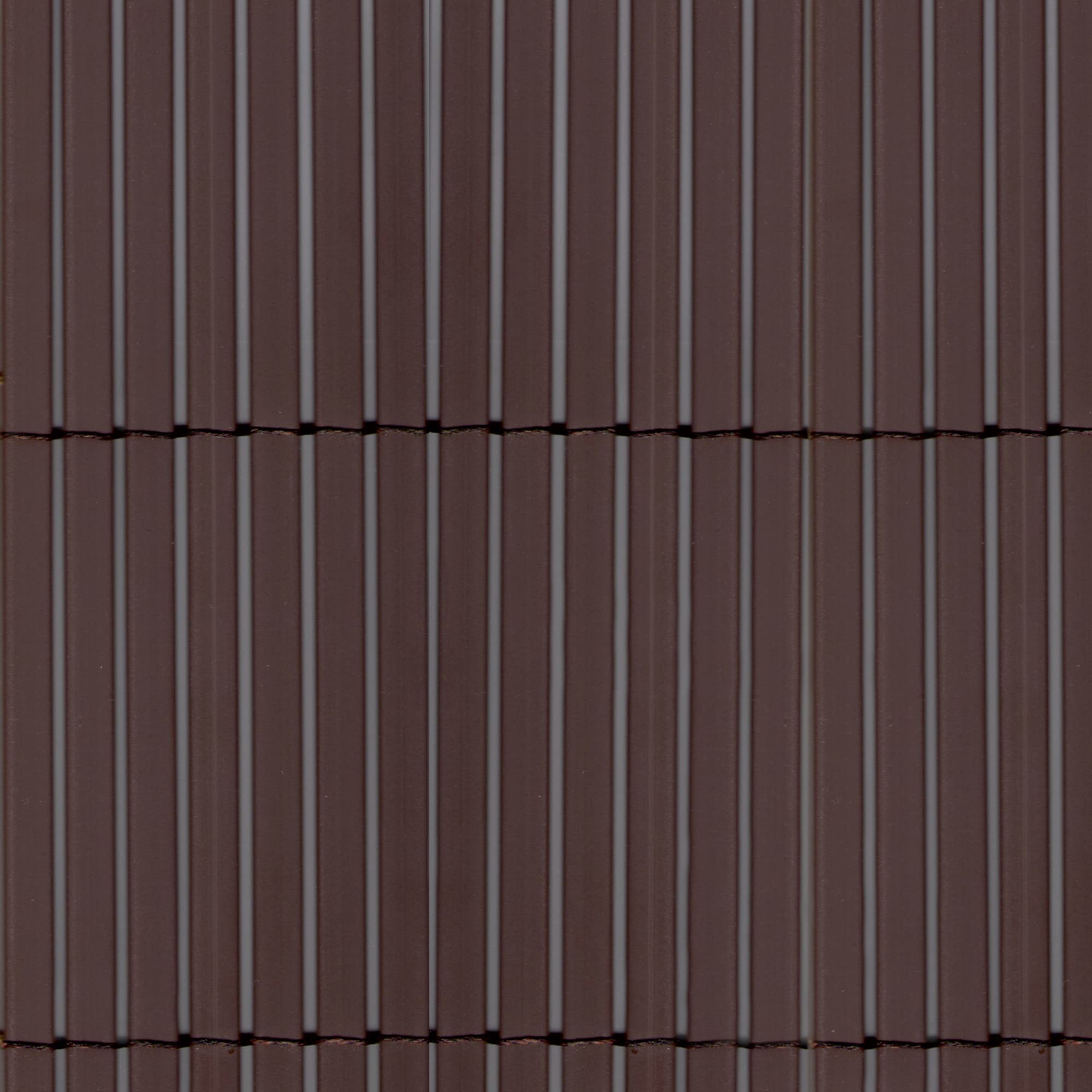 TENAX Colorado 1,00x5 m Marrone, Canniccio Sintetico a Canne Intere da 7mm, Schermante Frangivista in PVC per Giardino, Balcone e Terrazza