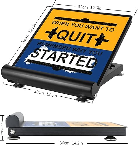 Miniatura 6 de Tabla inclinada profesional de acero para pantorrillas, tabla de equilibrio ajustable con superficie antideslizante para estiramiento de tobillo y