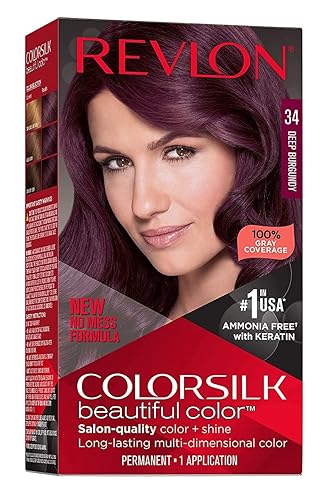 Revlon ColorSilk Hair Color 34 Deep Burgundy 1 Each (Pack