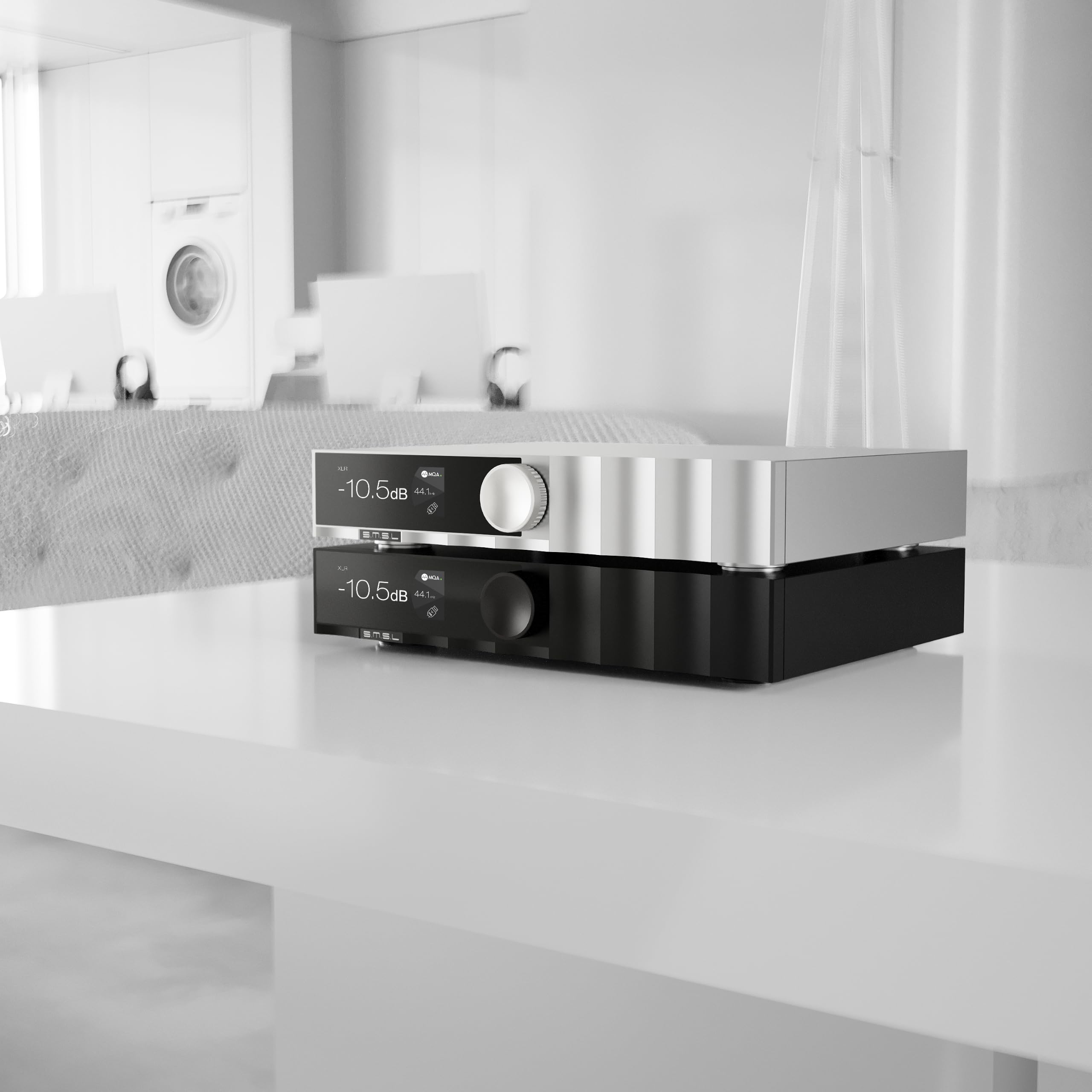 SMSL D400 MK2 Hi-Res DAC, dekoder MQA DSD512 XLR RCA przetwornik audio Hi-Res DAC z chipem AK4499EX, dekodowaniem MQA, DSD512, LDAC, Bluetooth, XLR i RCA do komputera stacjonarnego Hi-Fi Audio