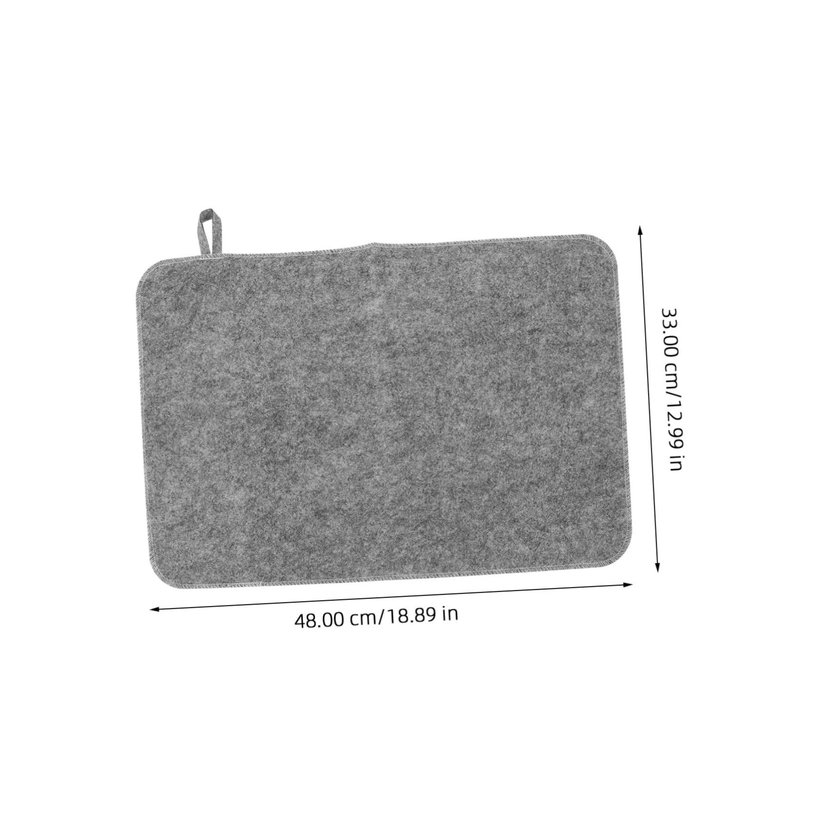 NOLITOY Bathroom Sauna Pad Heat Insulation Mat Sauna Bench Blanket Sauna Bench Protector Gray