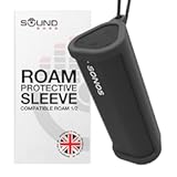 Heavy Duty Protective Silicone Carrying Case for Sonos Roam 2 &vert; Black &vert; Now Includes Bluetooth Button for Roam2 &vert; Protect Your Wireless Bluetooth Speaker Using This Cover&sol;Sleeve