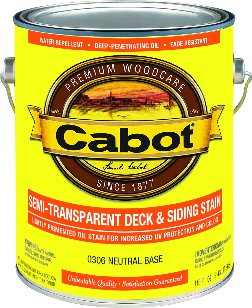 Semi-Transparent Tintable 0306 Neutral Base Oil-Based Deck and Siding Stain 1 Gal. - Case of: 4