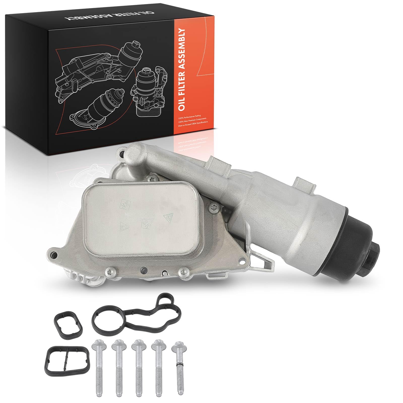 Frankberg Huile moteur du refroidisseur d'huile 11428585235AL | Compatible avec: X1 F48, M.i.n.i Cabriolet F57, 2 Gran Tourer F46, M.i.n.i F56, 2 Active Tourer F45
