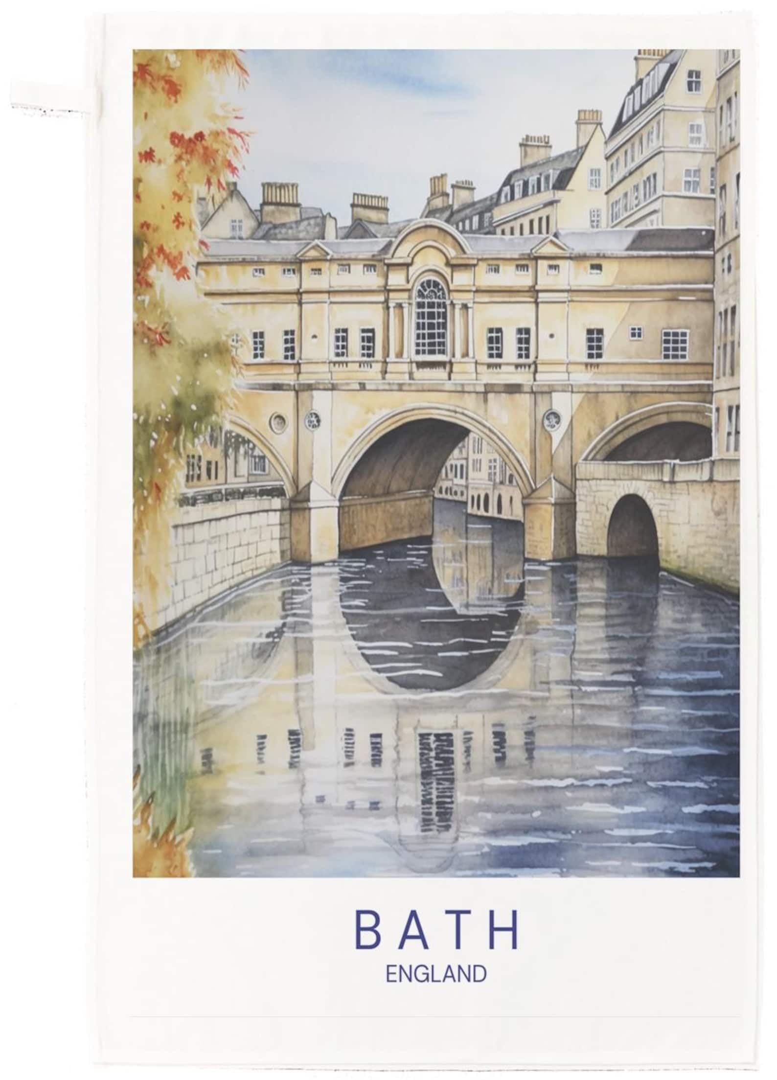 Pulteney Bridge, Bath Cotton Tea Towel