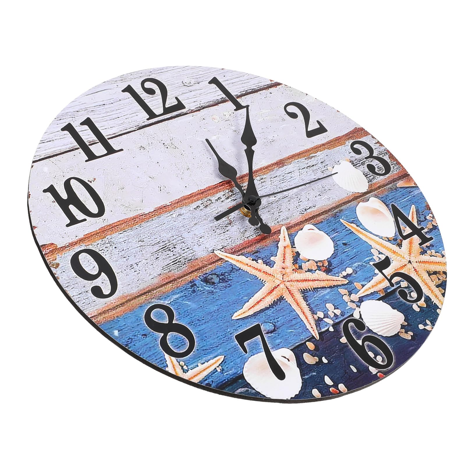Horloge murale marine en bois silencieuse pour s'évader au bureau