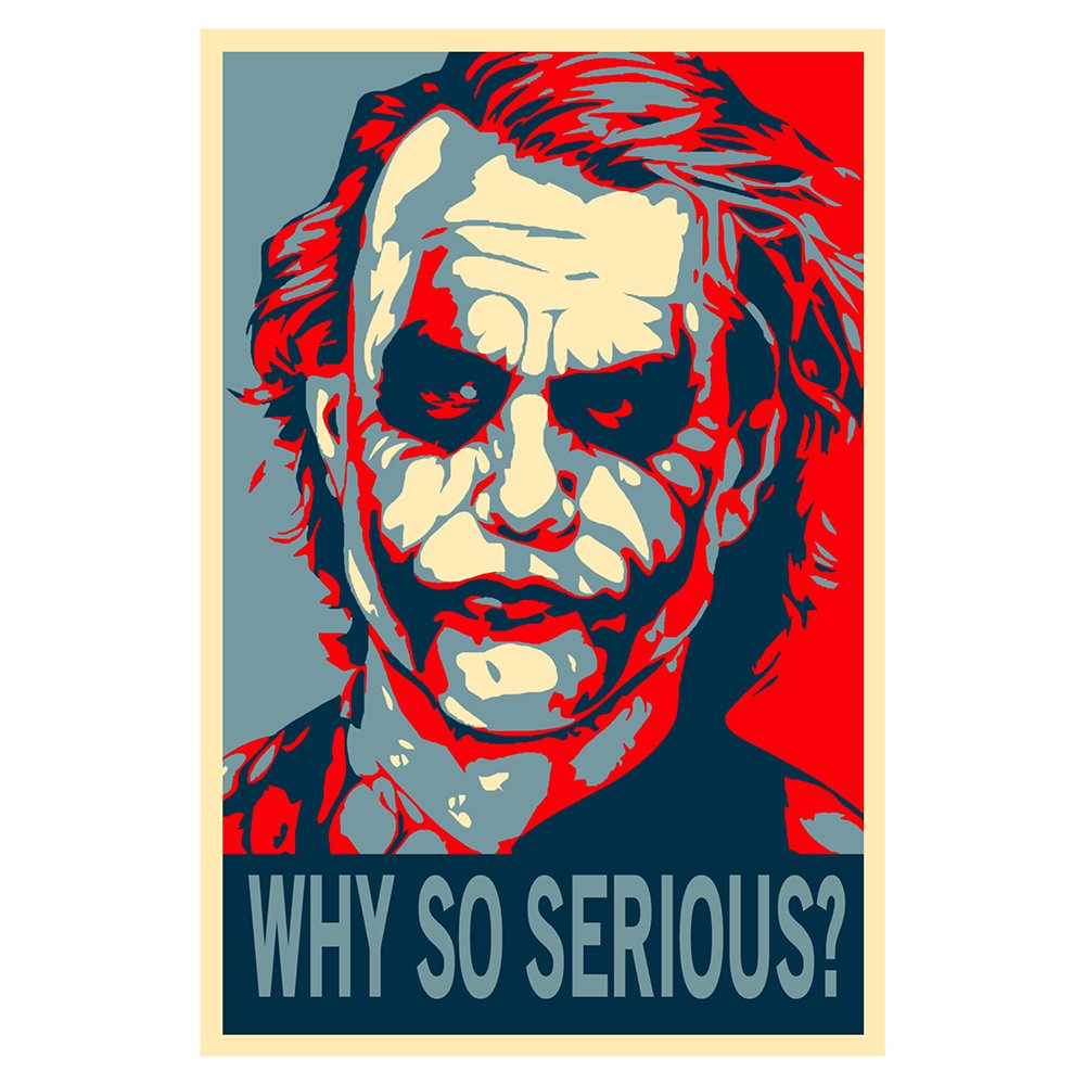 AD INFINITUM Dc Joker 300 GSM Paper Print Poster (12 X 18 Inches, Multicolour)