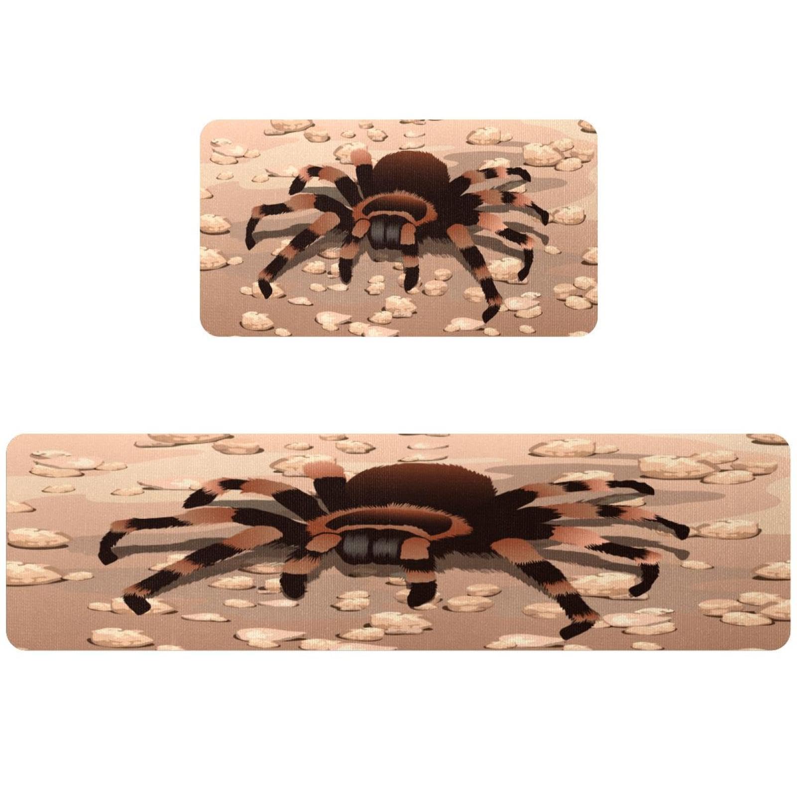 Tapete de cocina de tarántula de araña lavable y absorbente para pasillos