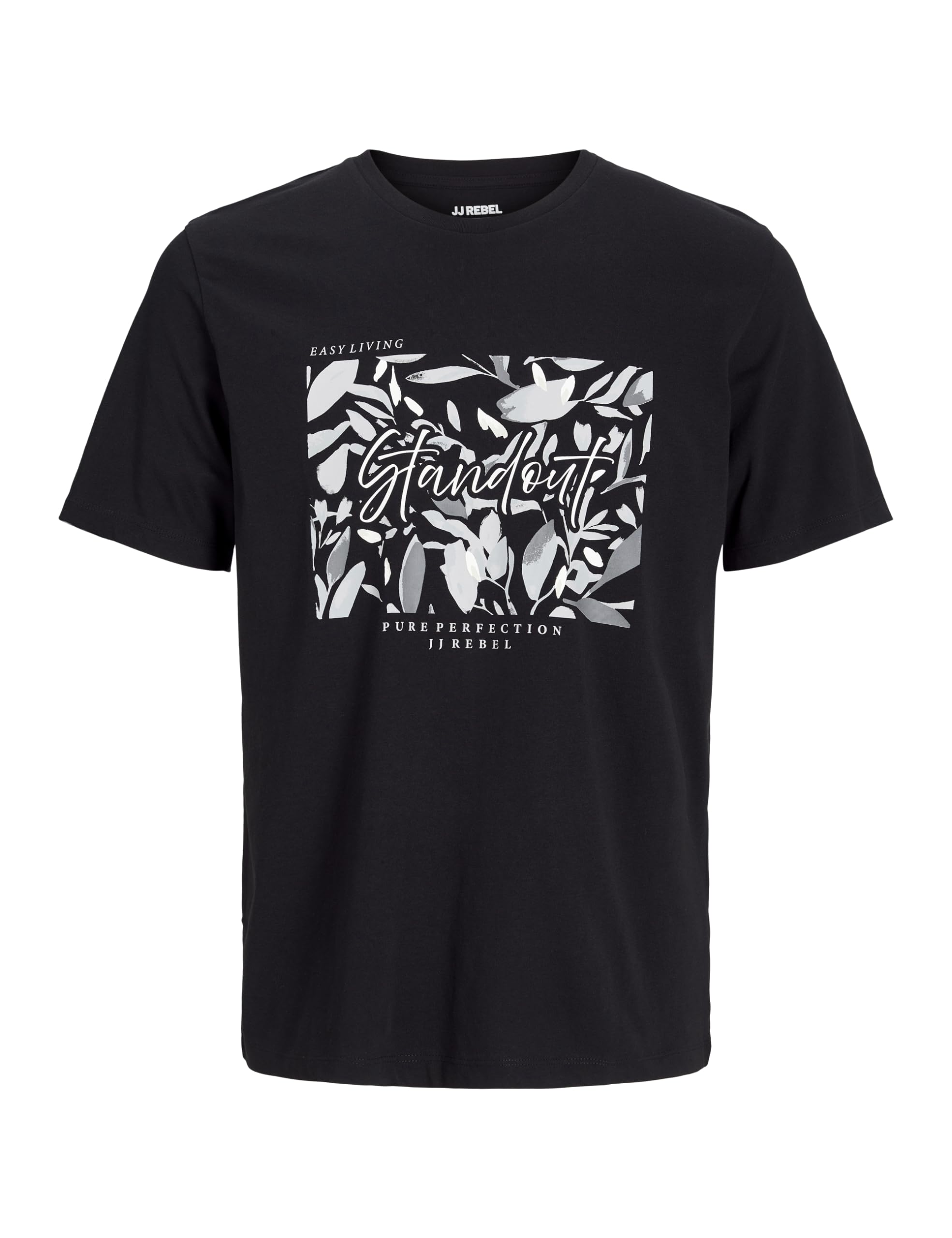 JJ REBEL Men's Jrebbern Box Tee SS Crew Neck